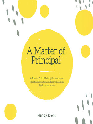 cover image of A Matter of Principal
